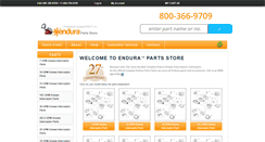 Desktop Screenshot of endurapartsstore.com
